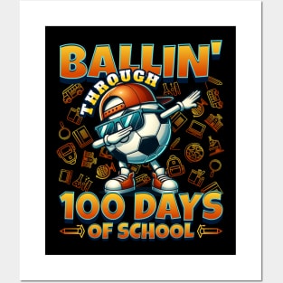 Ballin’ Through 100 Days of School Posters and Art